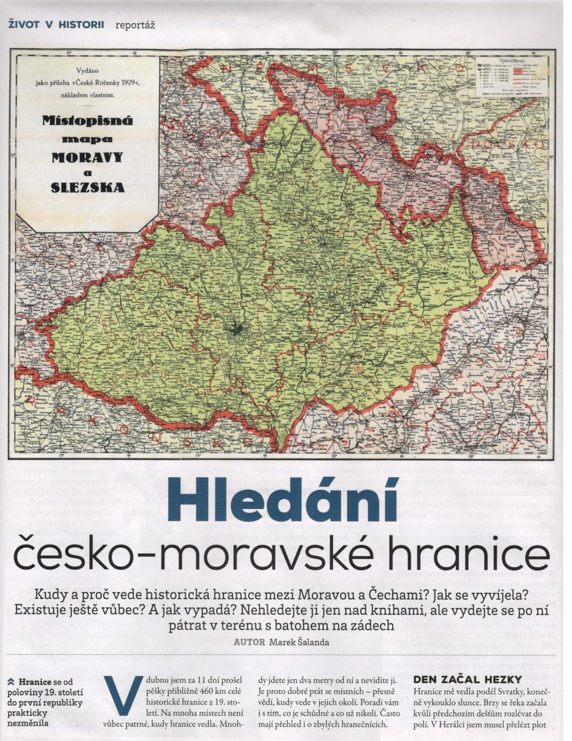 Hledání česko moravské hranice I Moravský národ